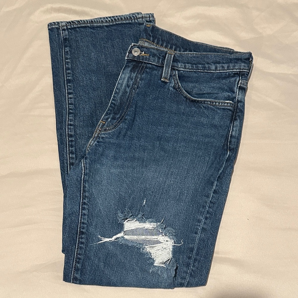 Levi's Women's Blue Distressed Jeans